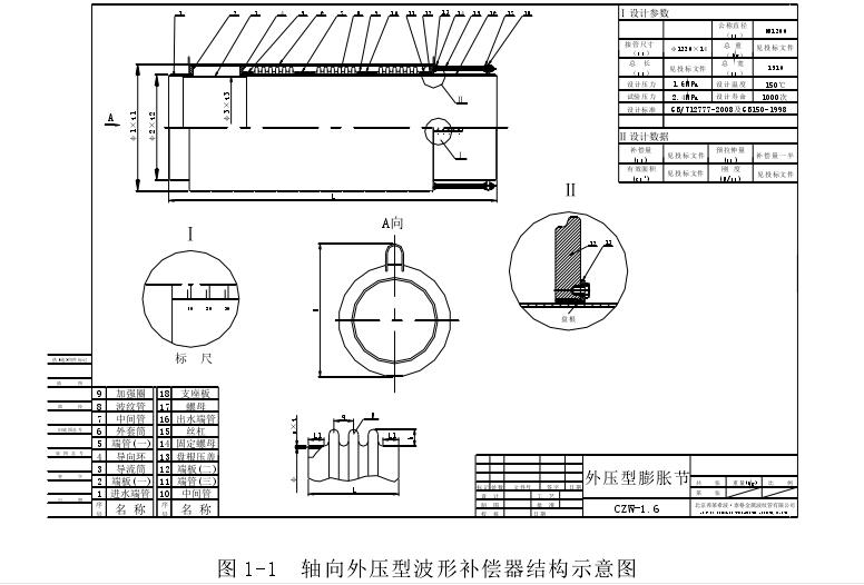 軸向型波形補償器的結(jié)構(gòu)特點和工作原理